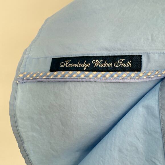 Robert Graham Button Front Long Sleeve Casual Shirt Birdwell Solid Light Blue M - Picture 4 of 9